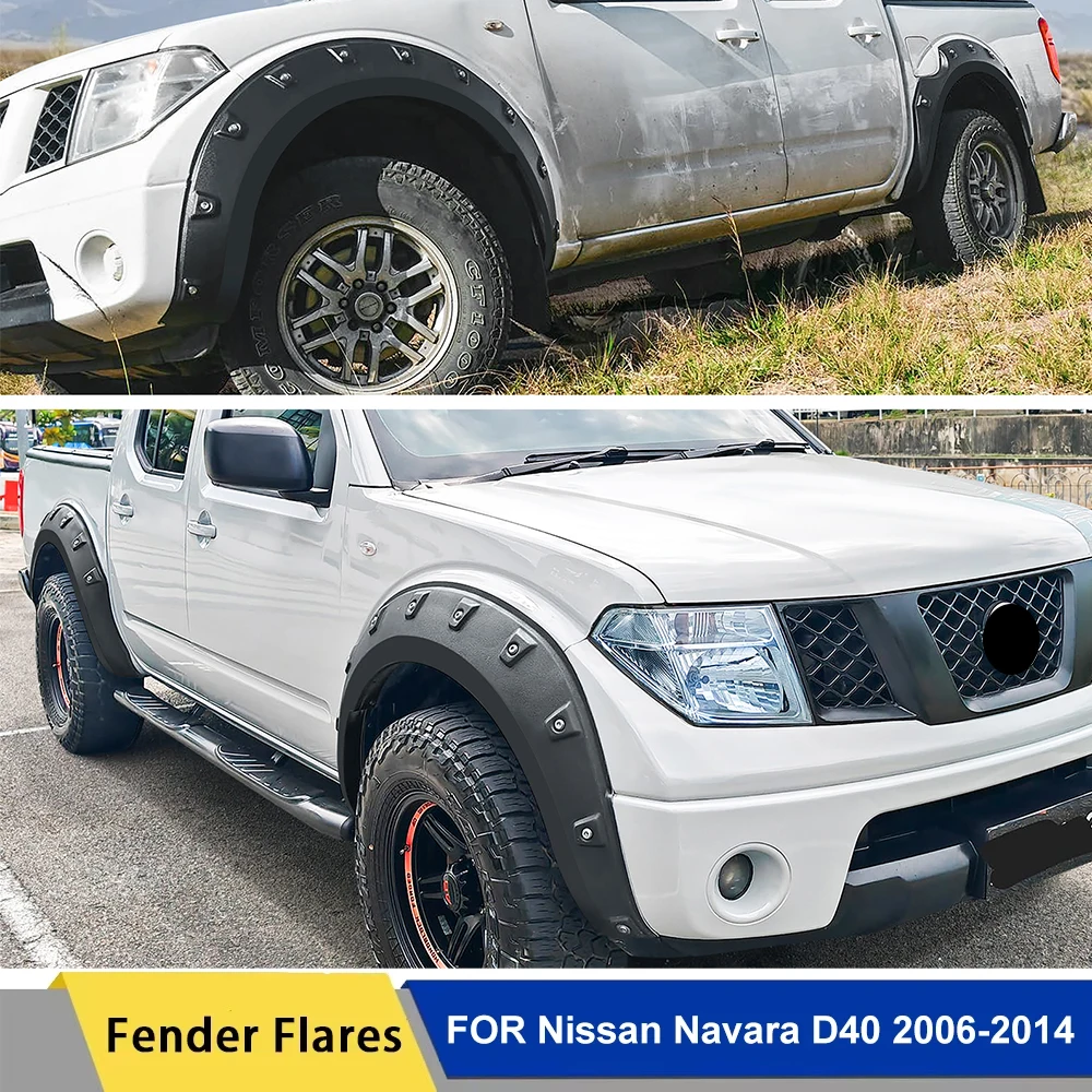 Fender Flares For Nissan Navara D40 2006 2007 2008 2009 2010 2011 2012 2013 2014 Pocket Style Wheel Arch 4X4 Car Accessories