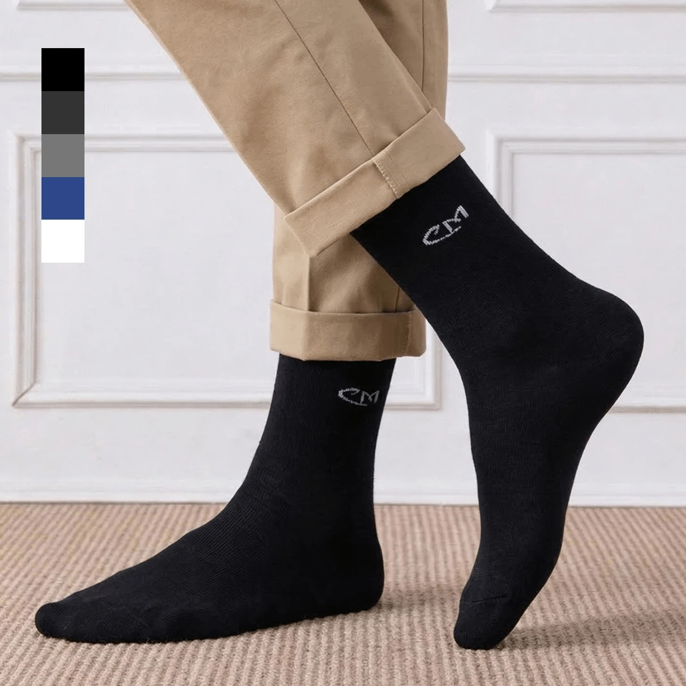 

Мужские классические носки для офиса, весна-лето, однотонные, в деловом стиле, мягкие, дышащие, удобные для офисной носки.