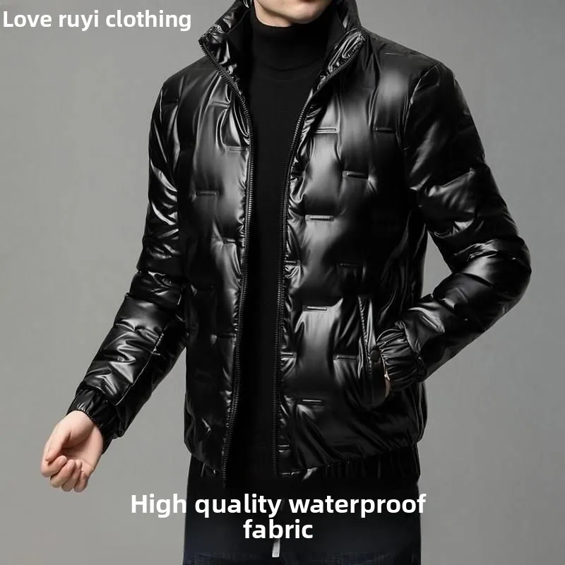 

Сверхлегкий хлопковый джет iny, мужская верхняя одежда с воротником, осенне-зимний теплый топ, хлопковая одежда, новинка 2025, Sle