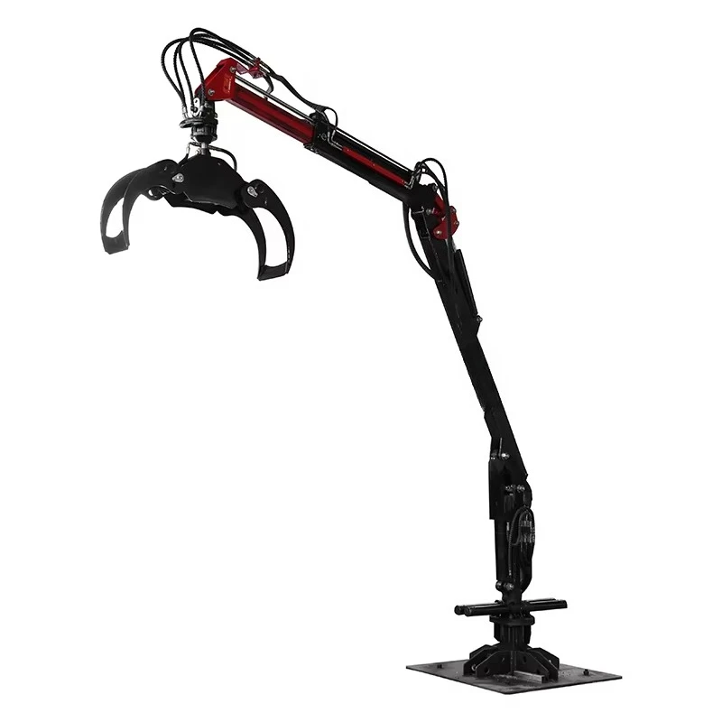 Forstmaschinen-Traktor mit hydraulischem Drehgreifer, Holzkran
