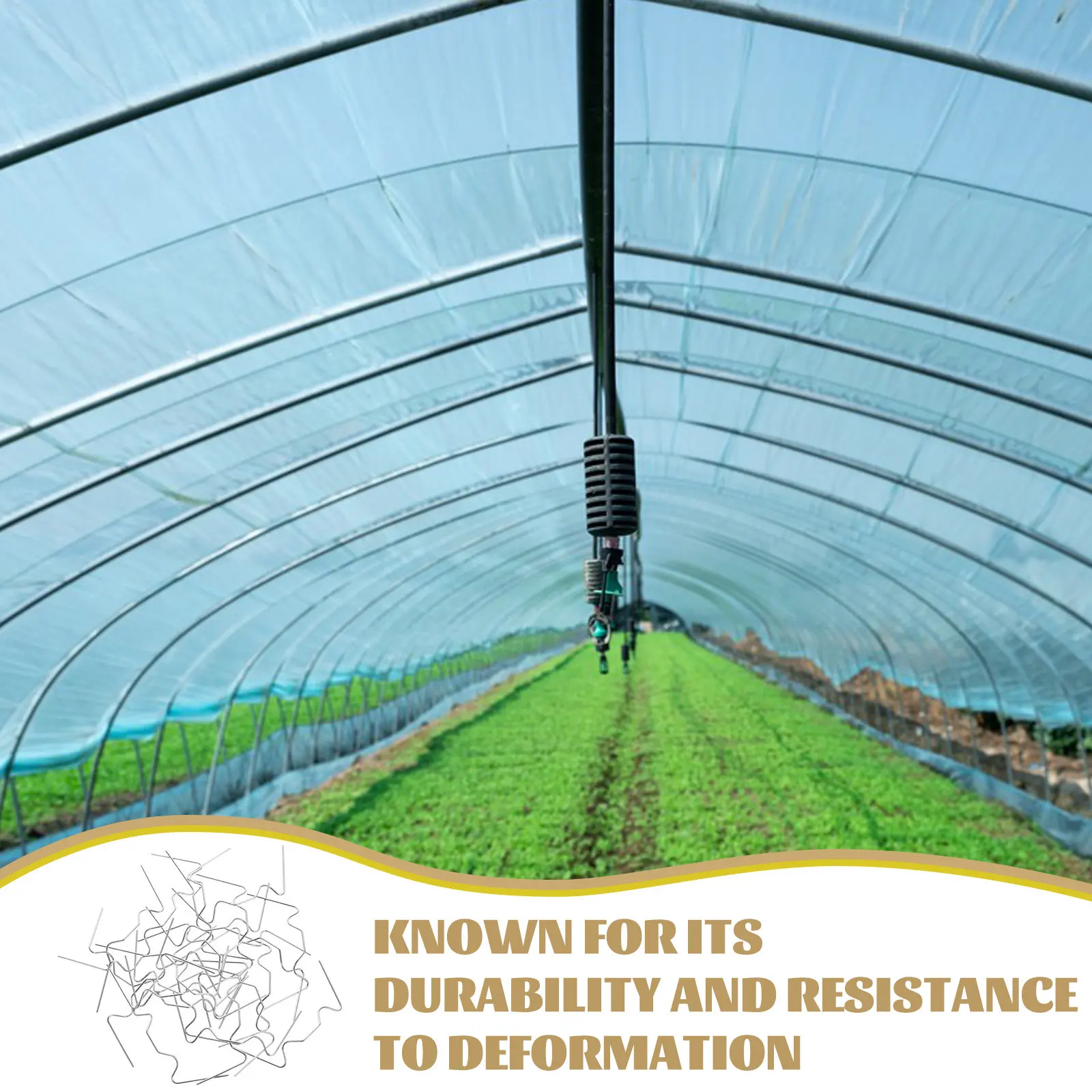 

25 шт. зажимов W-образной формы для стекла теплиц, из нержавеющей стали, для крепления панелей, надежная фиксация, простая установка, без инструментов