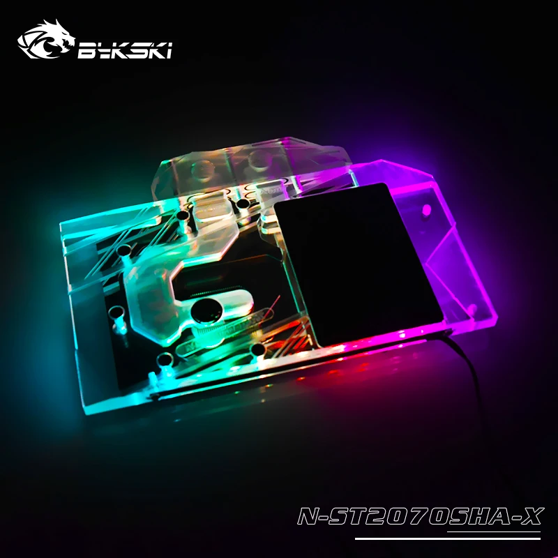 

BYKSKI Water Block for Zotac RTX2070super-8GD6 HA/MINI OC A-RGB/RGB Full Cover Copper Radiator Block Graphic Card Radiator