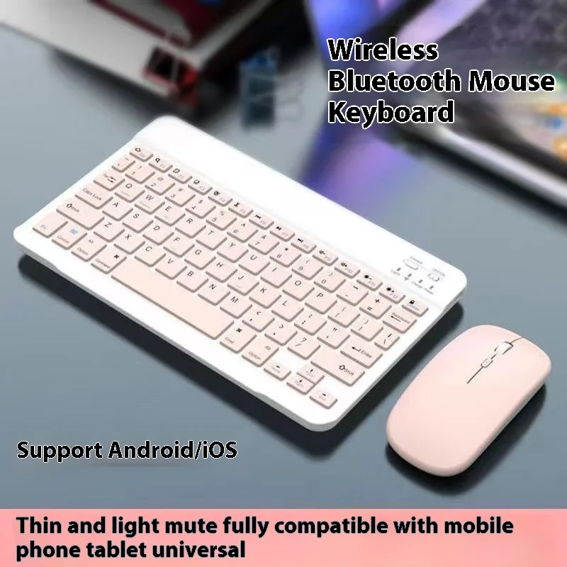 2024 New Model Hot Selling Suitable For Ipad, Tablet, Mobile Phone External Keyboard 10 Inches Wireless Mute Thin Film Keyboard