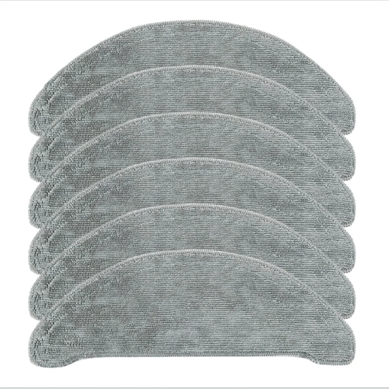 6Pcs Mop Cloth Accessories For Roidmi EVE Plus For Xclea H30 / H40 / PLUS QYSDJ01 Robot Vacuum Cleaner