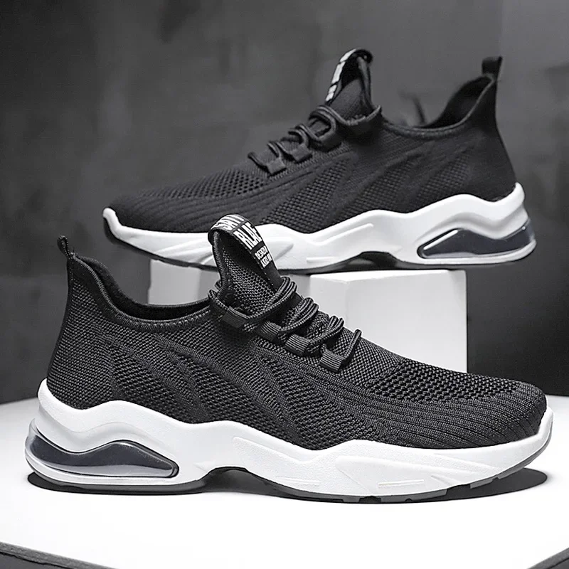 New anti-slip travel running mesh shoes vulcanized casual sports shoes trendy shoes for men