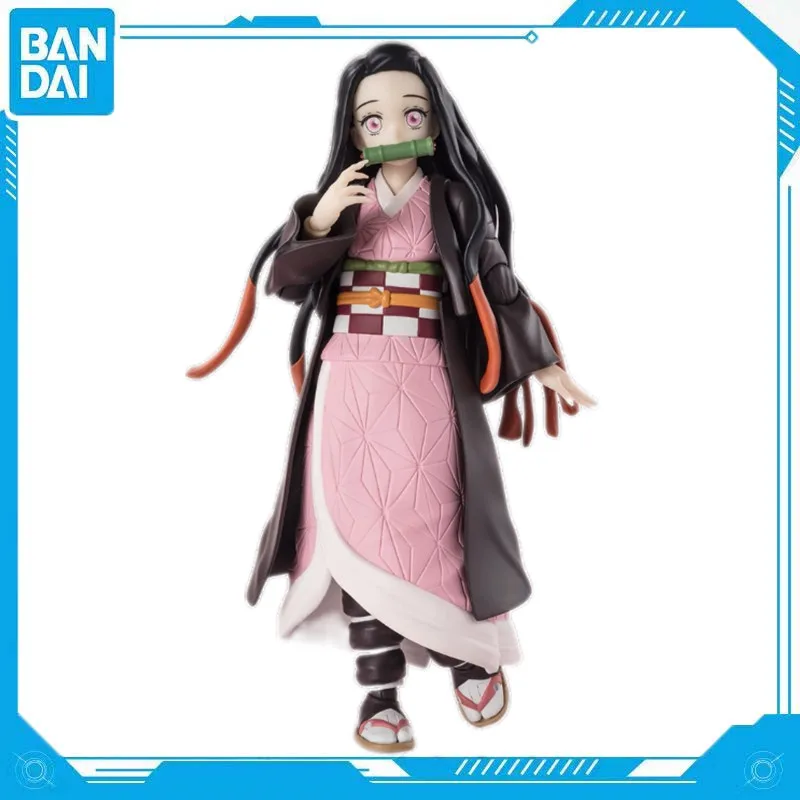 Genuine Bandai Demon Slayer Kimetsu No Yaiba Nezuko S.H.Figuart Movable Figure 15cm PVC Toy Gift SHF Model Collection