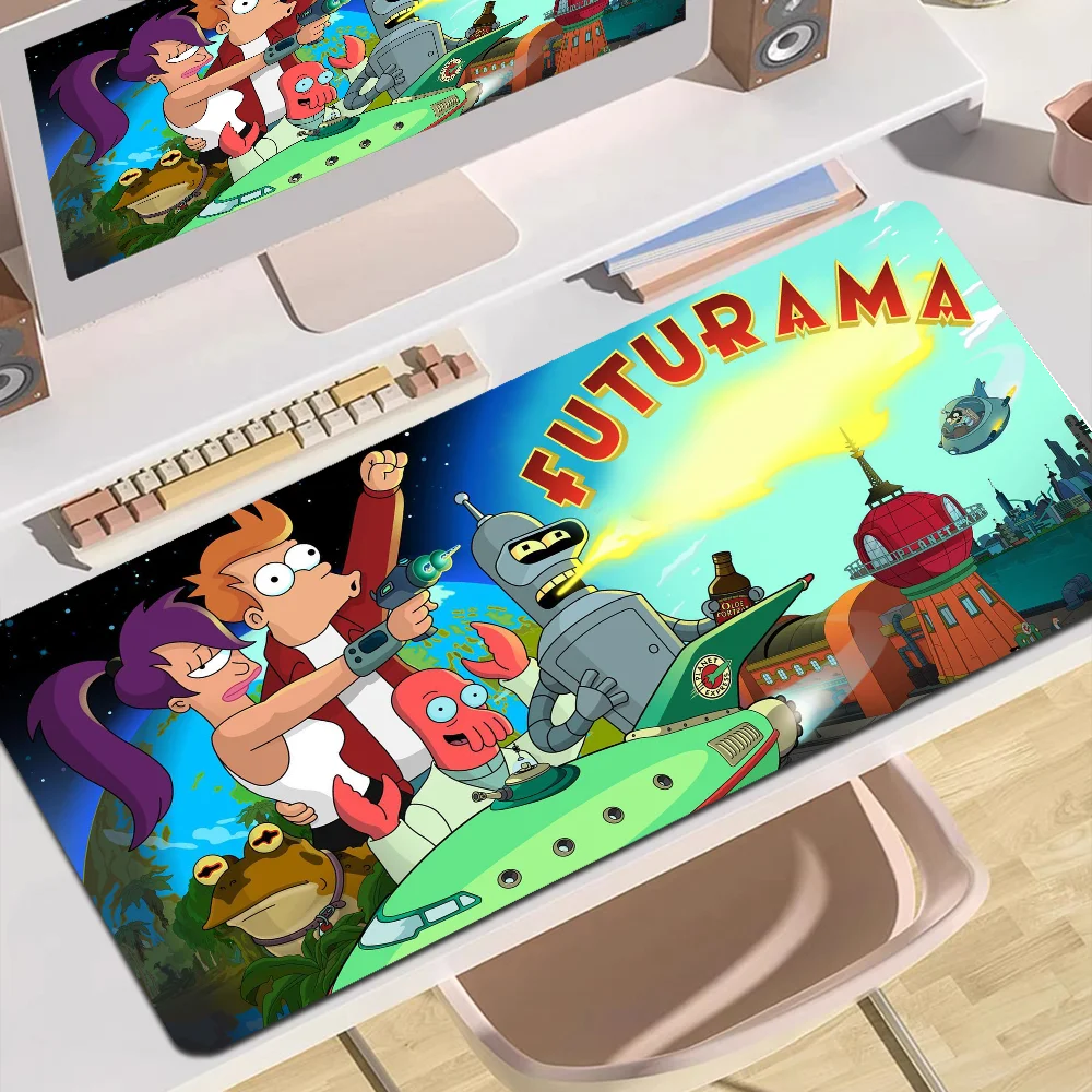 F-Futuramas Animation Office Student Gaming Thickened Large Writing Pad Non-slip Cushion Mouse Pad for Teen Girls Bedroom