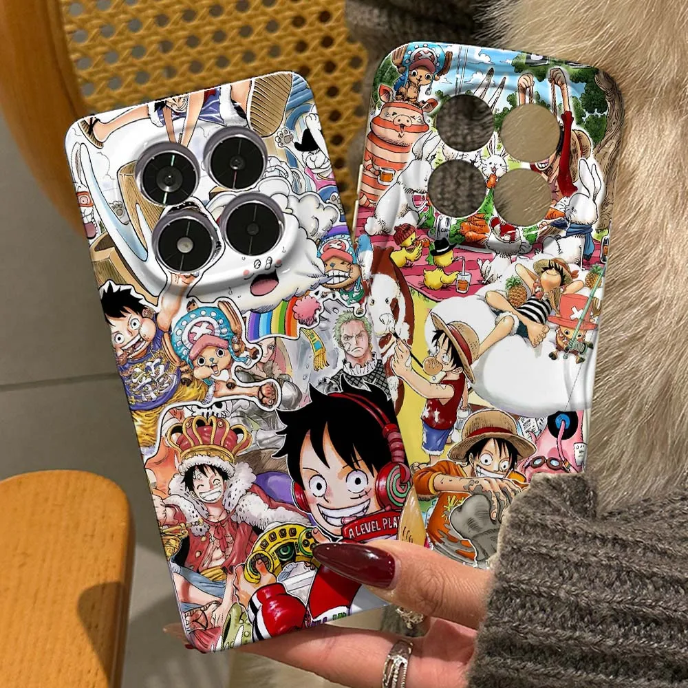 

Japanese manga One Piece Cover For Redmi Note 15 14 13 12 12S 12T 11 11T 11S 10 10S SE Pro Plus 4G 5G Feilin Wave Oil Shell