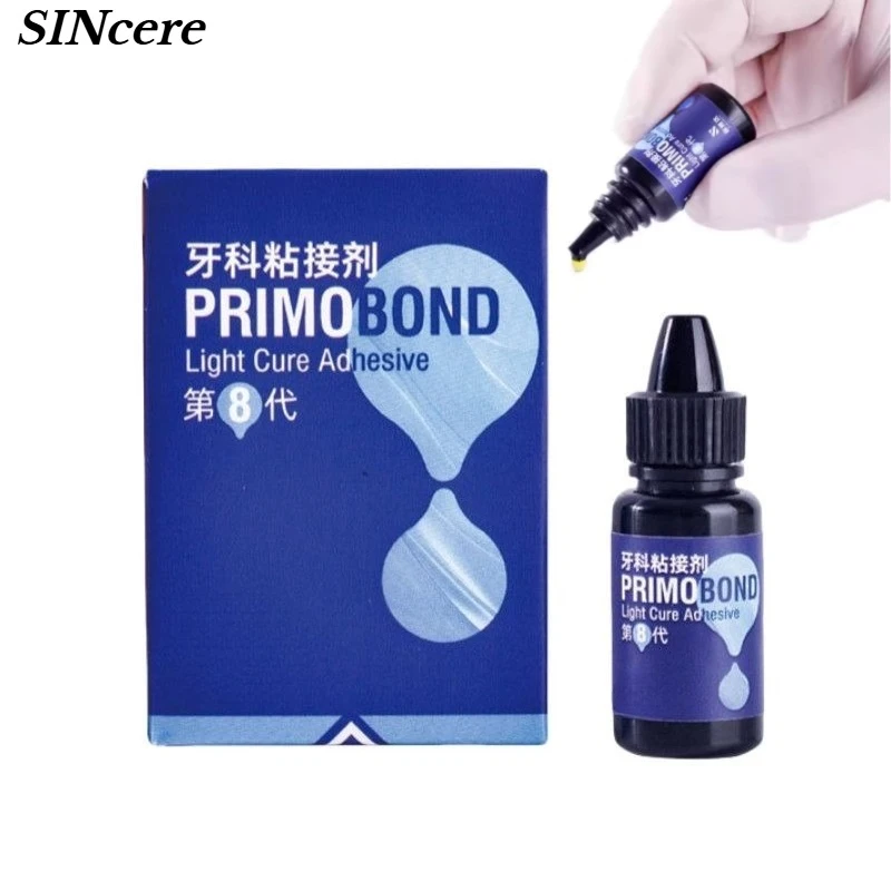 Dental 8th Generation Dental Adhesive for Composite & Ceramic Restorations Self/Total-Etch Light-Cure Bonding Agent 1ml & 3ml