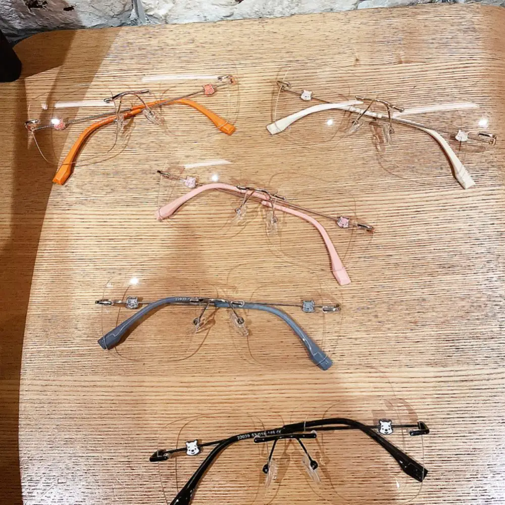 Transparent Anti-bluelight Glasses Bear Cute Anti Blue Light Block Large Frame Computer Screen Radiation Protection Eyewear