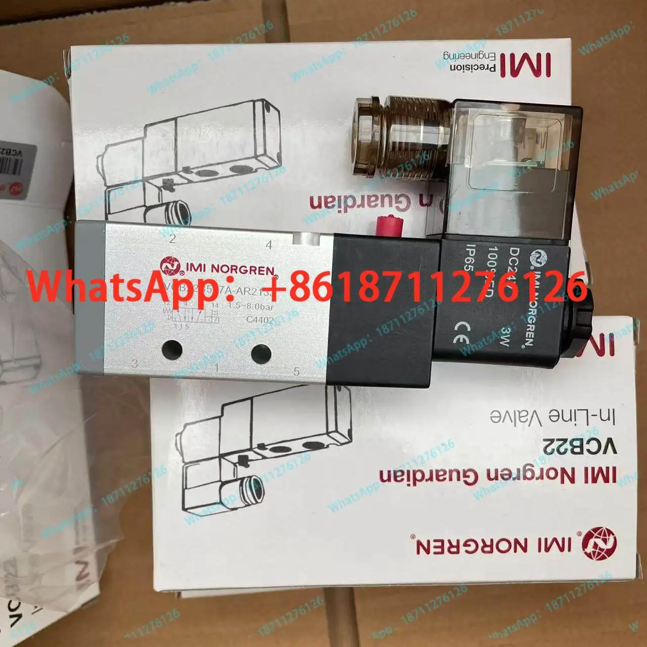 

Электромагнитный клапан Norgren VCB22B517A-AR213J, резьба 1/4' NPT, 24DC