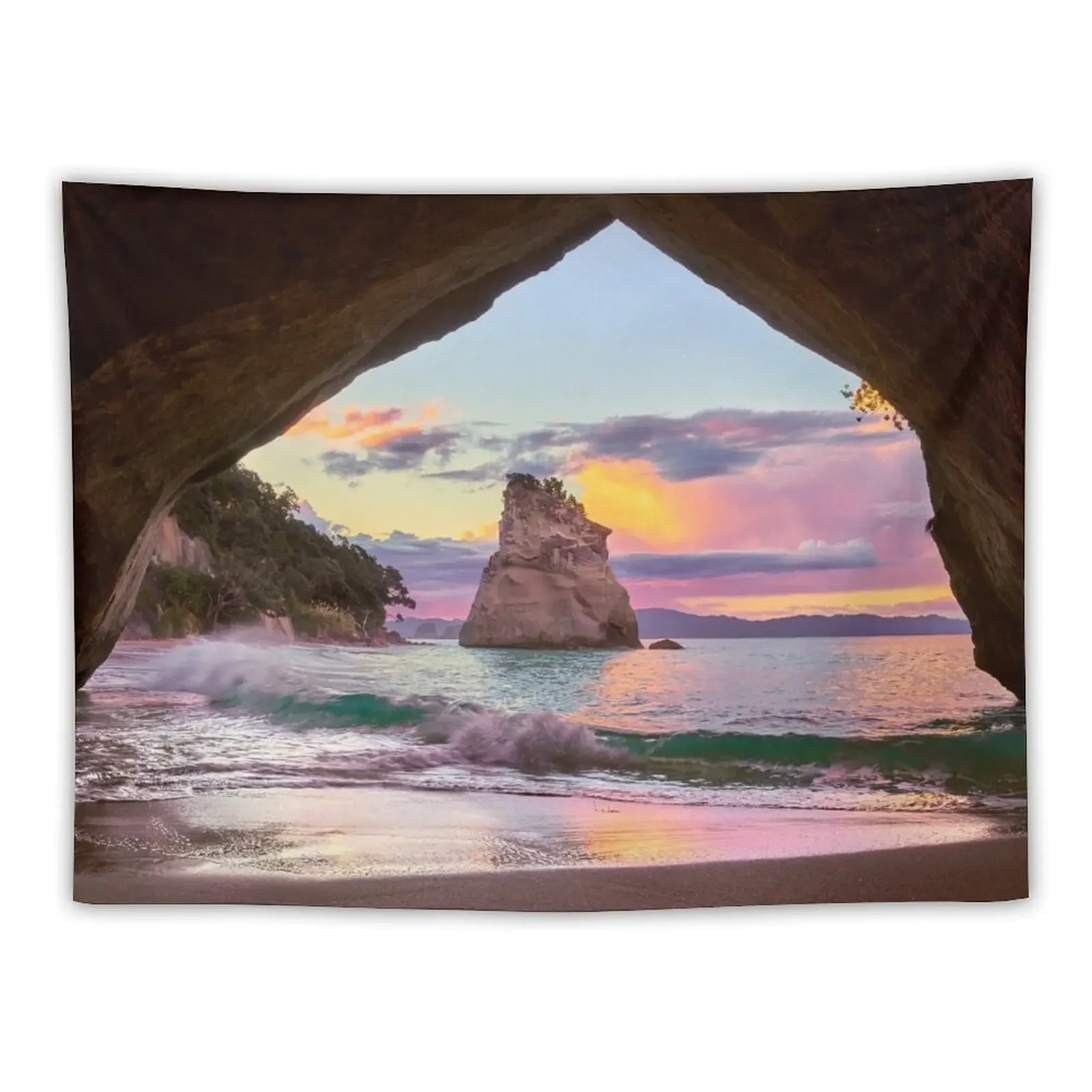 Cathedral Cove Sings Tapestry Decor For Room Room Decor Tapestry