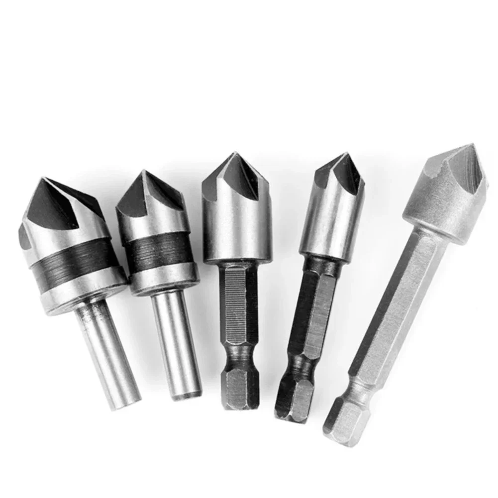 Tool Countersink Drill Bit Accessories Bits Carbon Steel Countersink Drills Woodworking 5 Flute Cutter Brand New