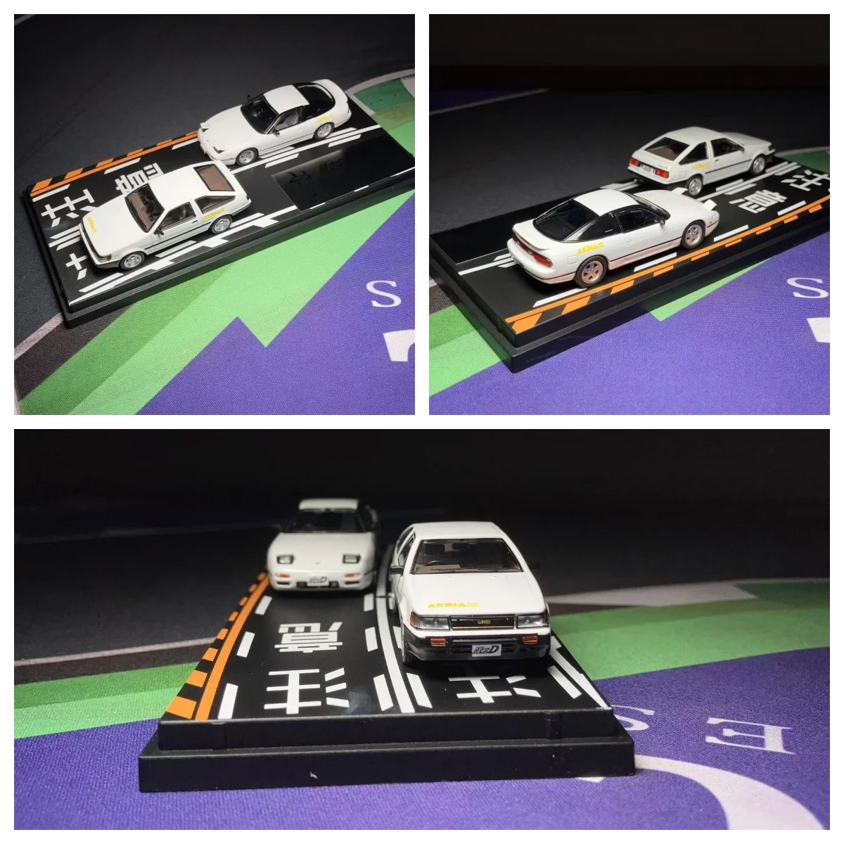 Japanese anime company Model'S 1/64 initial D AE85 180SX JDM Diecast Model Car Collection Limited