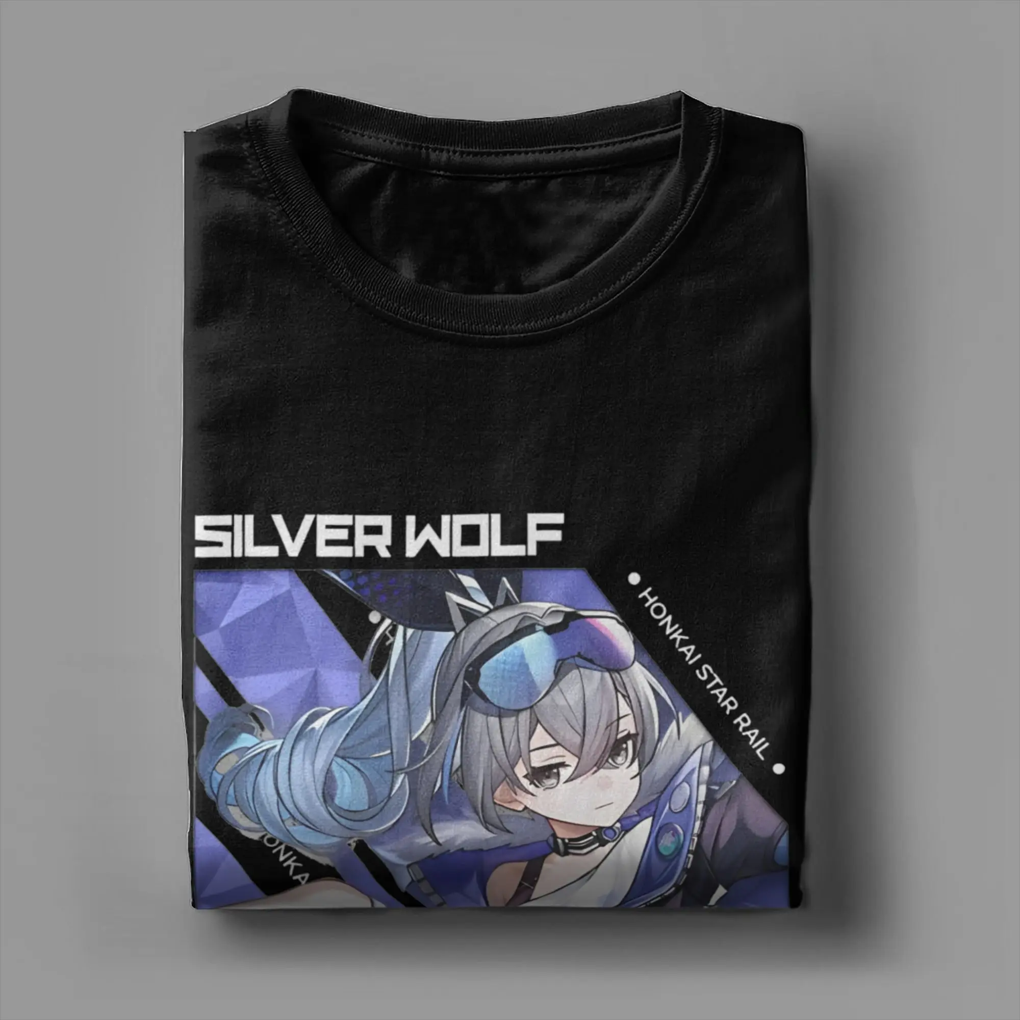 Silver Wolf Honkai Star Rail  Printed T Shirt Men Women Game Pure Cotton  Tee Shirt Clothes