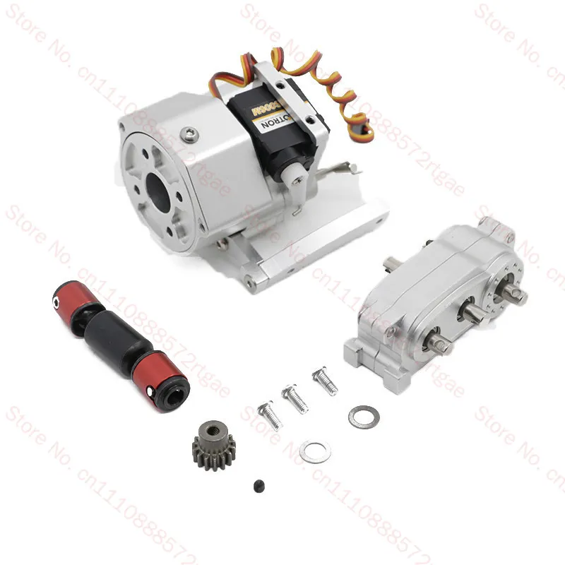 Remote control climbing car 313mm wheelbase metal front gearbox transfer case transmission shaft dual speed gearbox accessories