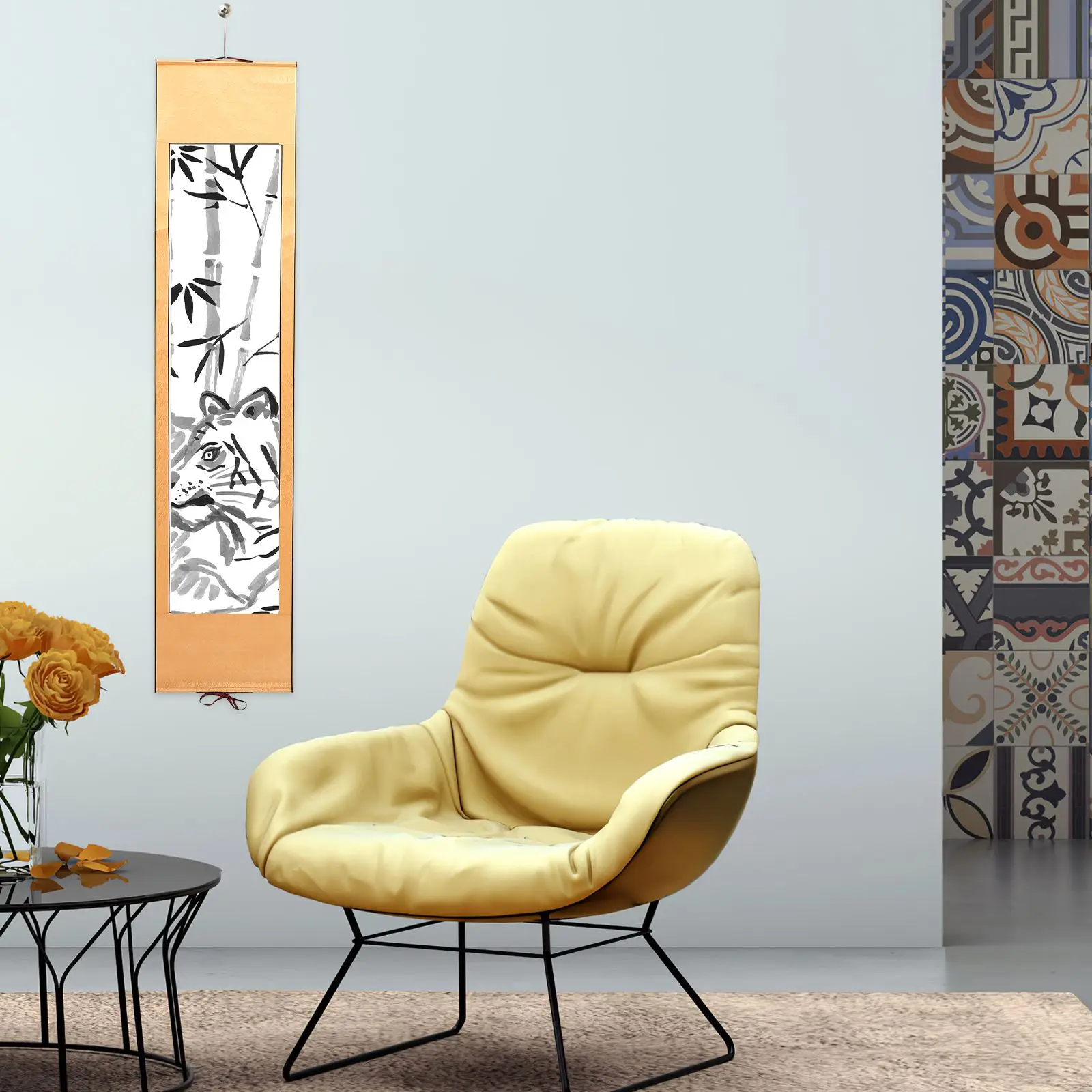 1pc Blank Chinese Scroll Paper Painting Scroll Custom Chinese Calligraphy Paper Xuan Paper Art Wall Scroll Painting Supply