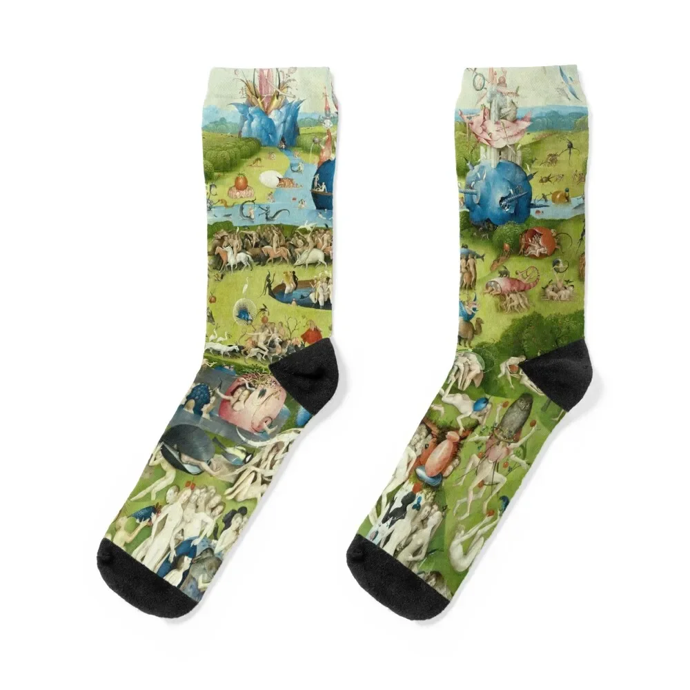 

The Garden of Earthly Delights by Hieronymus Bosch Socks man sports stockings Climbing christmas gift Women Socks Men's
