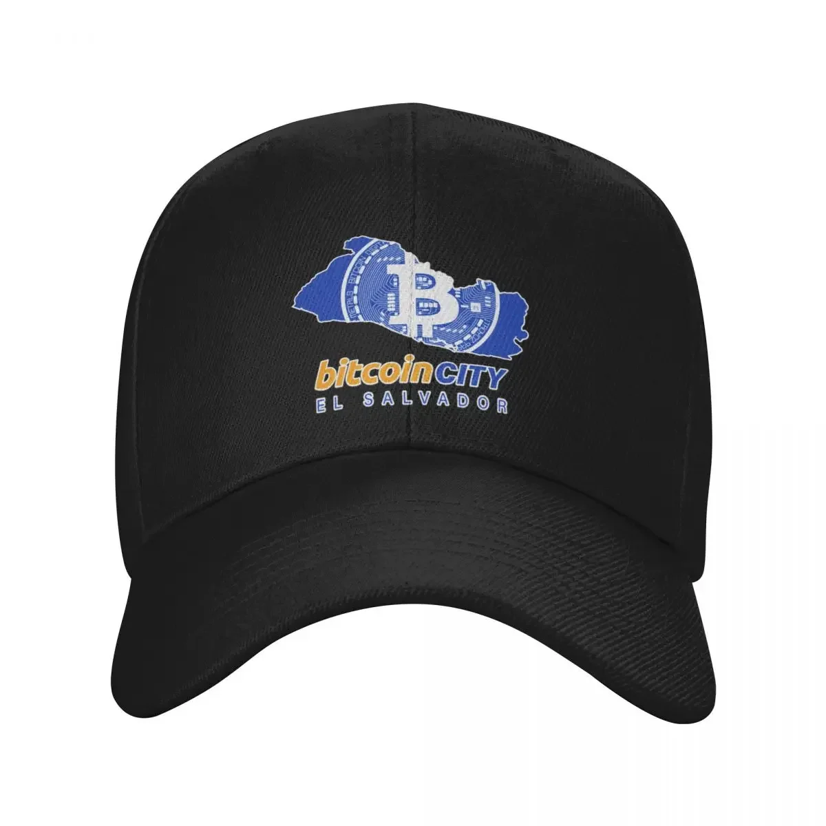 

BITCOIN CITY EL SALVADOR Baseball Cap tactical cap Funny hats Beach Bag Icon Elegant Women's Hats Men's