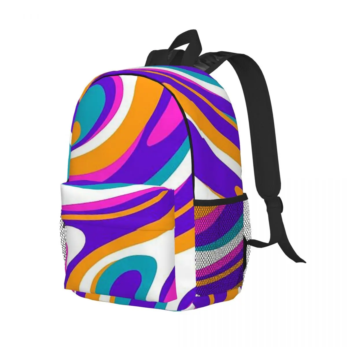 

Рюкзак Swirl Color с психоделическим геометрическим принтом, студенческая сумка для книг для мальчиков и девочек, детская школьная сумка, компьютерные сумки на плечо для мужчин и женщин