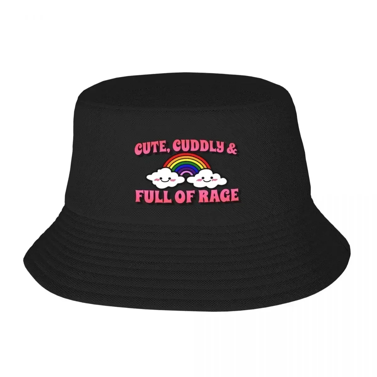 2026 Cute, Cuddly And Full Of Rage Bucket Hat Cosplay hard hat |-F-| Caps Male Women's，Bucket