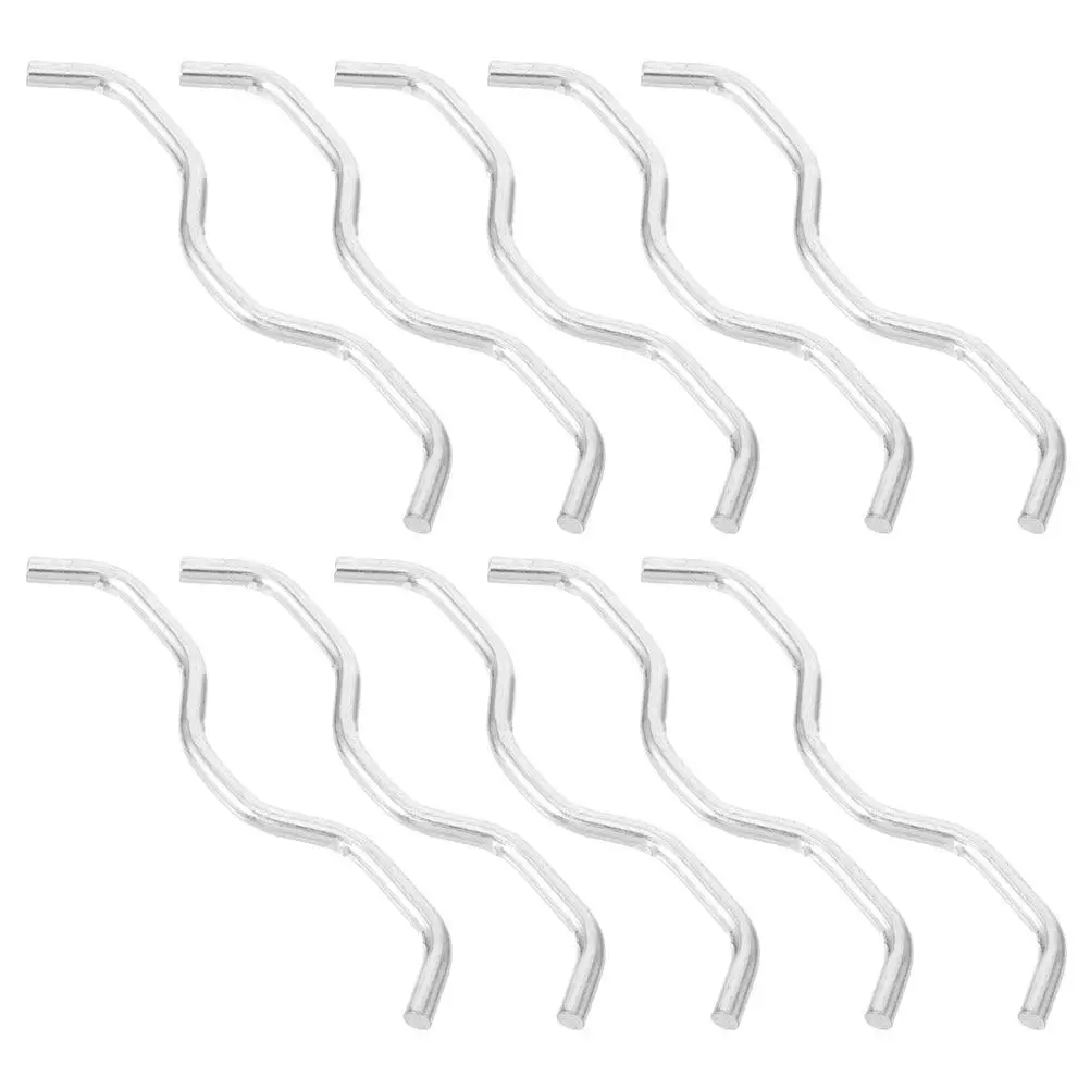 10Pcs Trampoline Connector Set Heavy Duty Steel Hooks Rod Wire for Safe Stable Frame and Spring Replacement Repair