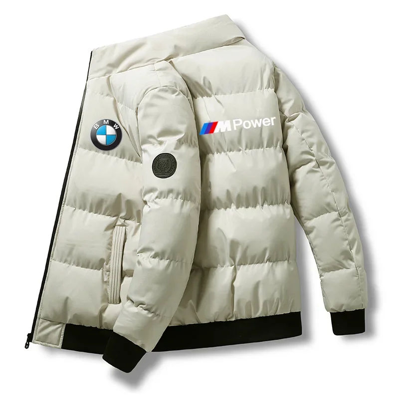 

BMW Men's Short Printed Cotton Casual Jacket Large Size Windproof Riding High Quality Brand Fashionable and Modern Winter Jacket