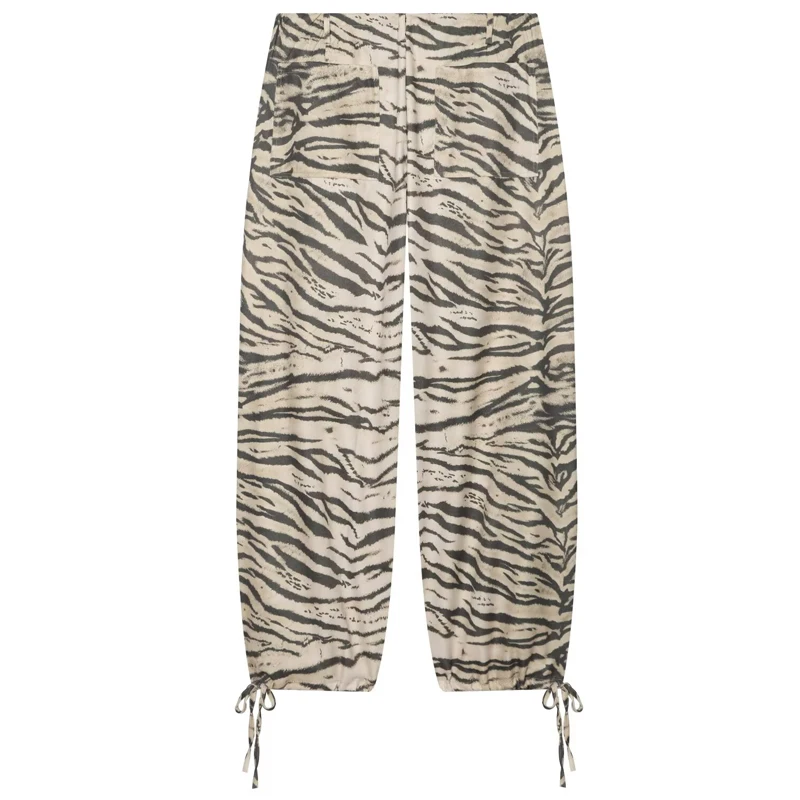HXAO Tierprint Baggy Hosen Damen Sommer 2026 Vintage High-Waist Loose Lace-Up Weite Hosen Streetwear Hosen – Detail 5