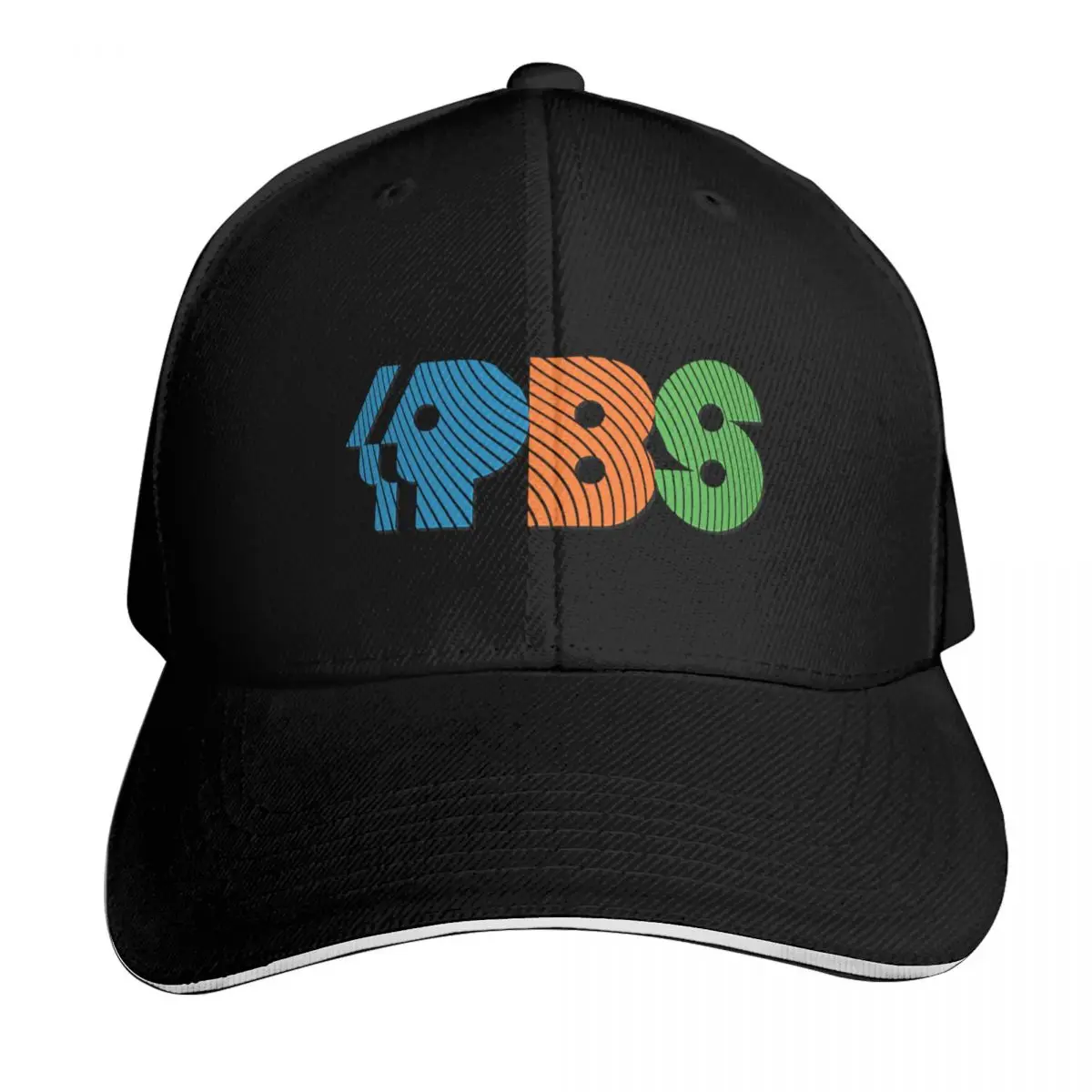 Public Broadcasting System Baseball Cap Curved Brim Classic Fit Low Profile Unstructured Unisex for Men Women