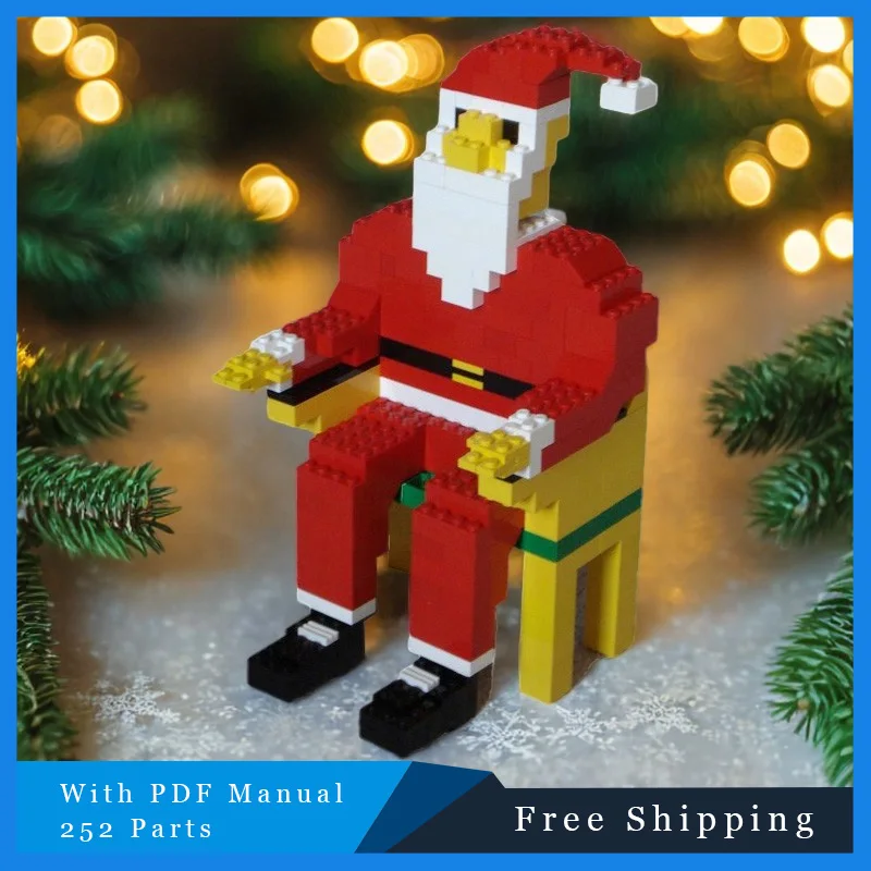 

262 шт. MOC строительные блоки кирпич модульная технология Санта-Клауса модульные игрушки подарочный набор на Рождество и день рождения для мальчиков и девочек игрушка