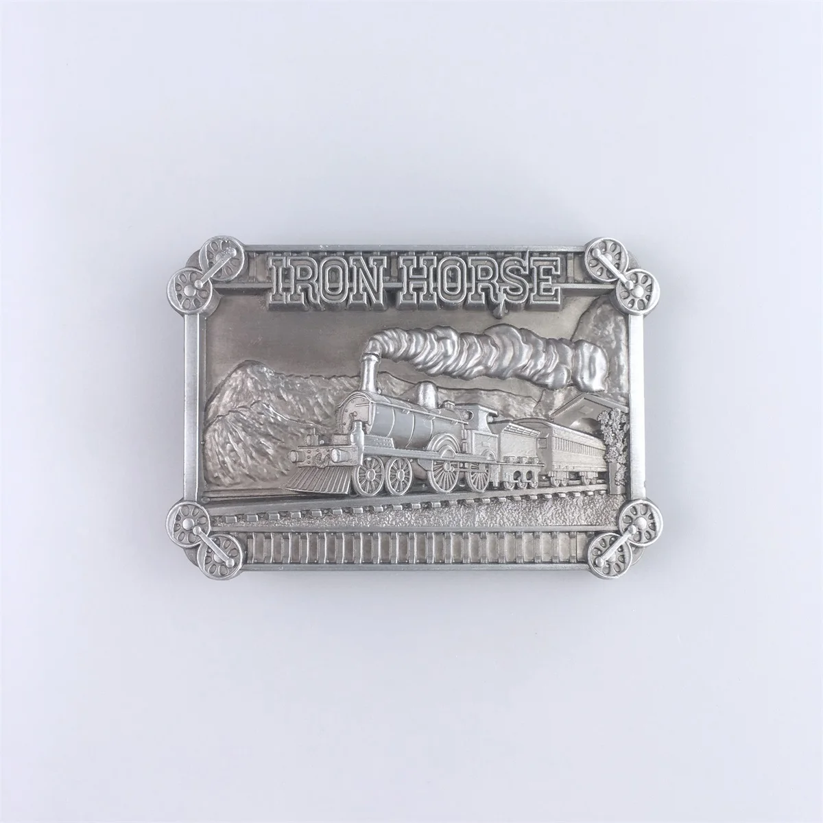 

Iron Horse Train Belt Buckle Gurtelschnalle Boucle de ceinture also Stock in US Free Shipping