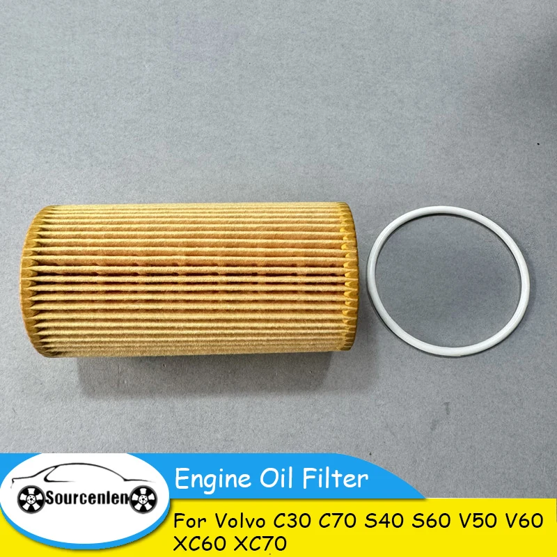 Wysokiej jakości filtr oleju silnikowego do Volvo C30 C70 S40 S60 V50 V60 XC60 XC70, numer OEM. 8692305