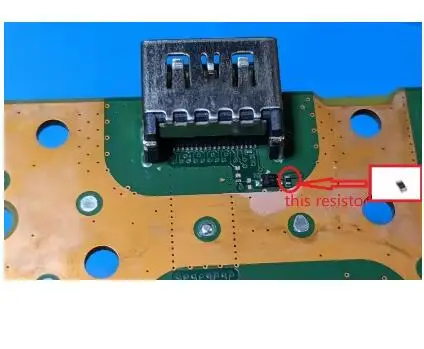 Para PS5 Playstation 5 ForHDMI conector de puerto resistencia SMD componente de pieza pequeña