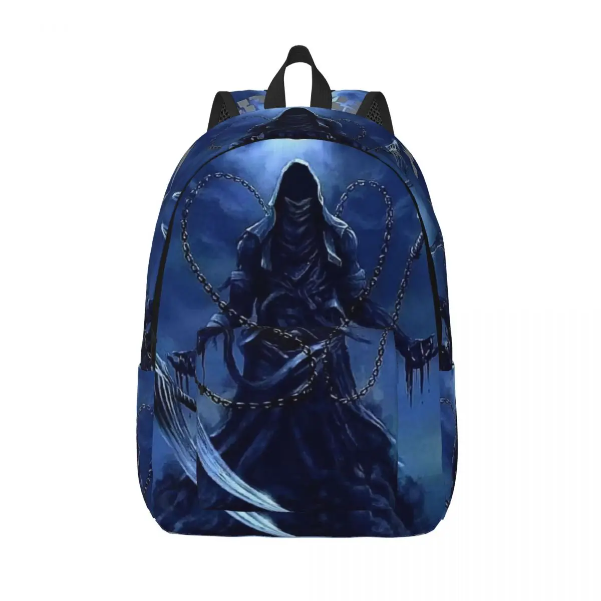 Like-Metallica Fashionable and avant-garde, fully printed, comfortable student backpack for carrying.