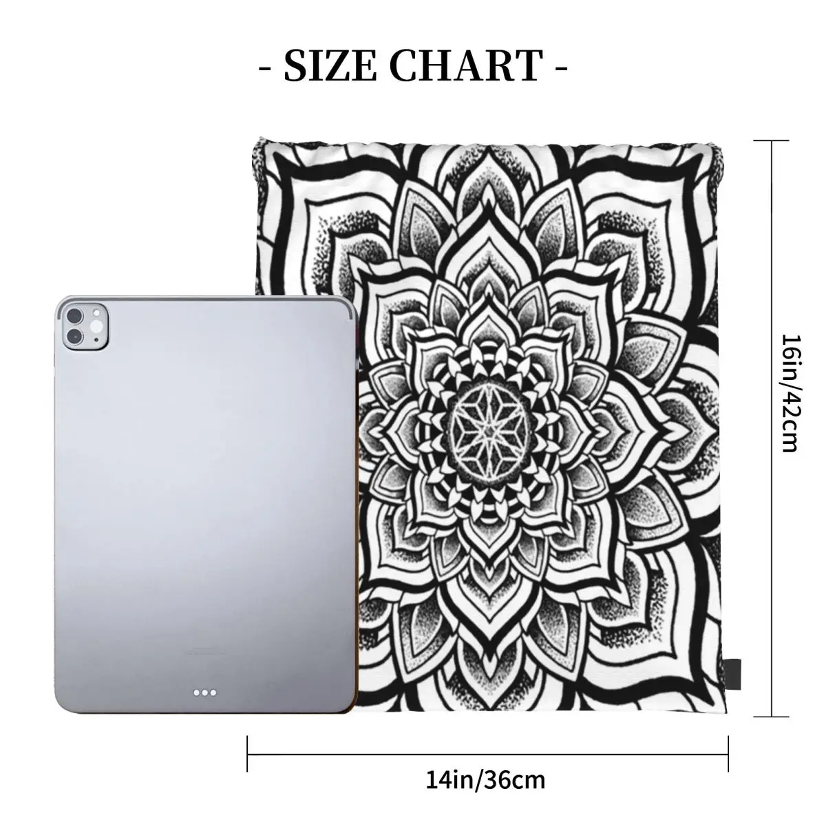 Portal Mandala Backpacks Multi-function Portable Drawstring Bundle Pocket Sports Bag Book Bags For Travel Students