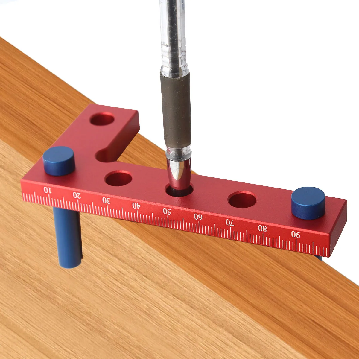 Scriber centrale per la lavorazione del legno strumento di marcatura del bordo quadrato di precisione a 90 gradi in lega di alluminio carpenteria marcatura tascabile calibro quadrato