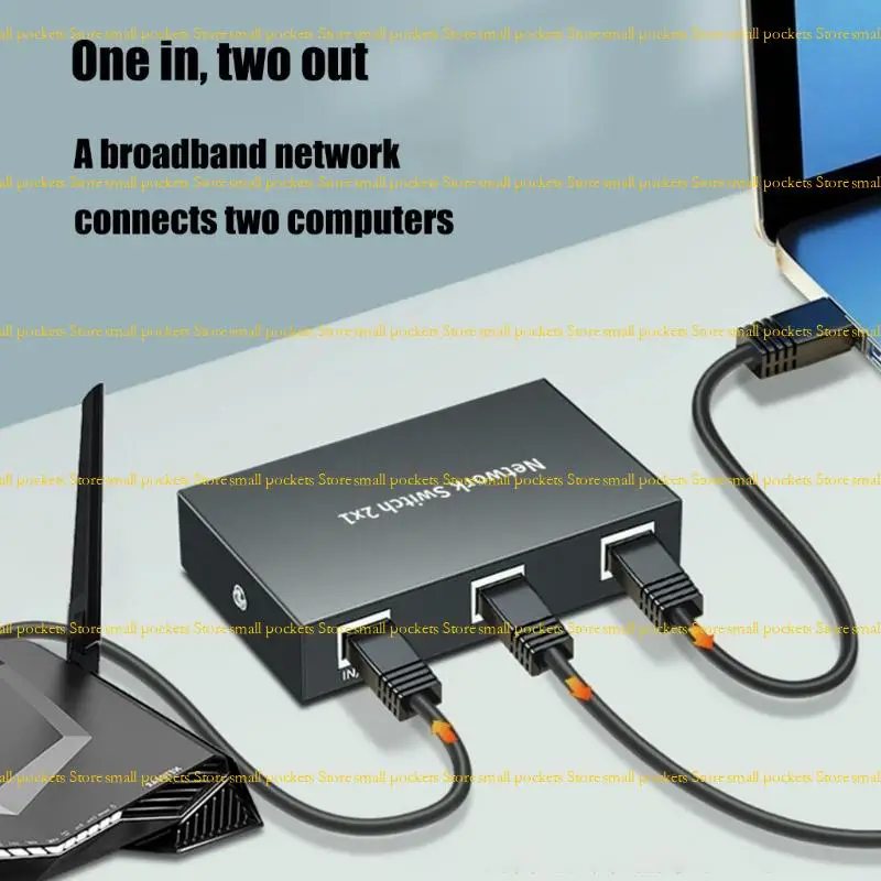 

R1WD 2-портовый RJ45 Селектор сетевого переключения Сетевой коммутатор Разветвитель Выход 2 в 1 или выход 1 в 2 Сетевое