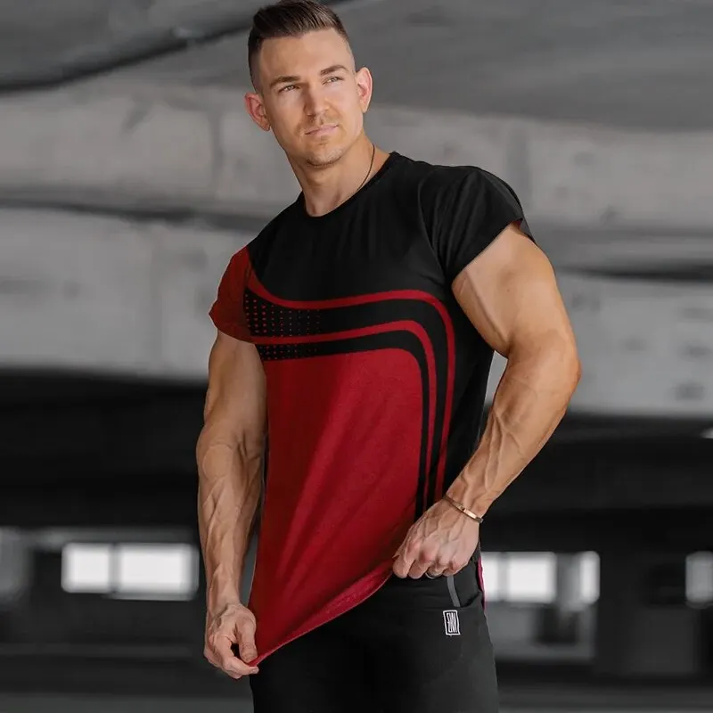 

Outdoor Ride Sports Men's T Shirt Summer Choice Breathable T-Shirts Casual O-neck Short Sleeve Tops Fashion Loose Men Clothing