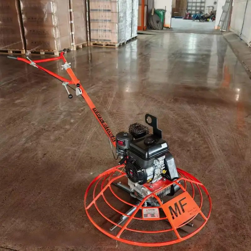 Flat Iron Structure Low Noise Concrete Troweling Machine Stable Operation For Road Surface Finishing
