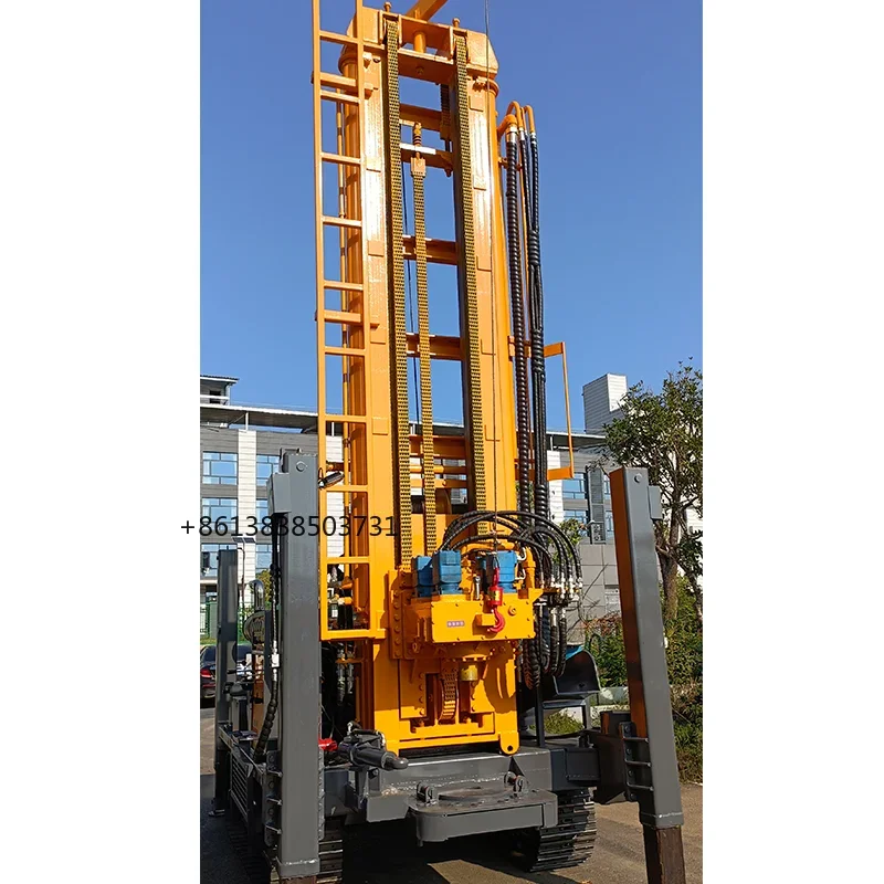 Factory Price Pneumatic Dill Rig Wholesale Crawler Type Pneumatic Drilling Rig 300m Water Well Drilling Rig For Sale