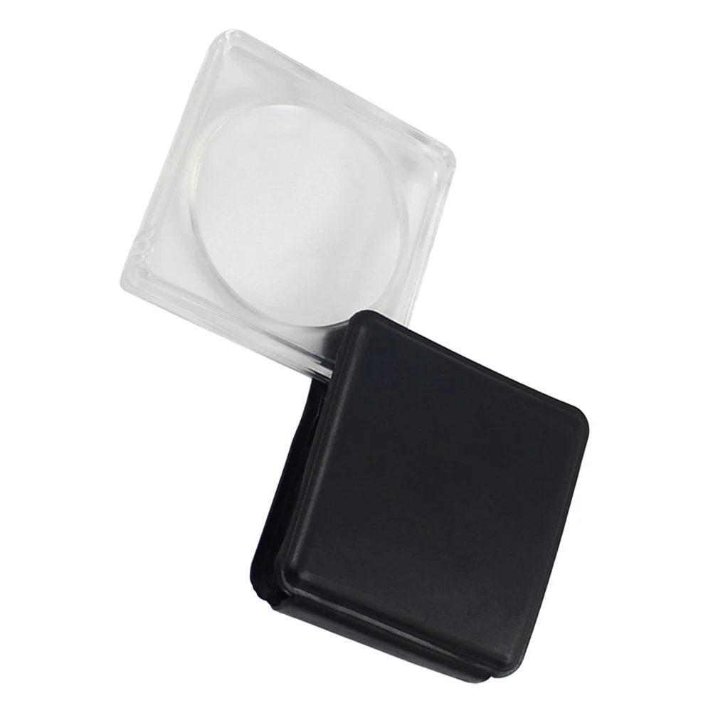 

H held Magnifying Glass Acrylic Paperweight Desktop Square Durable Educational Kids Nature Exploration Practical Reliable