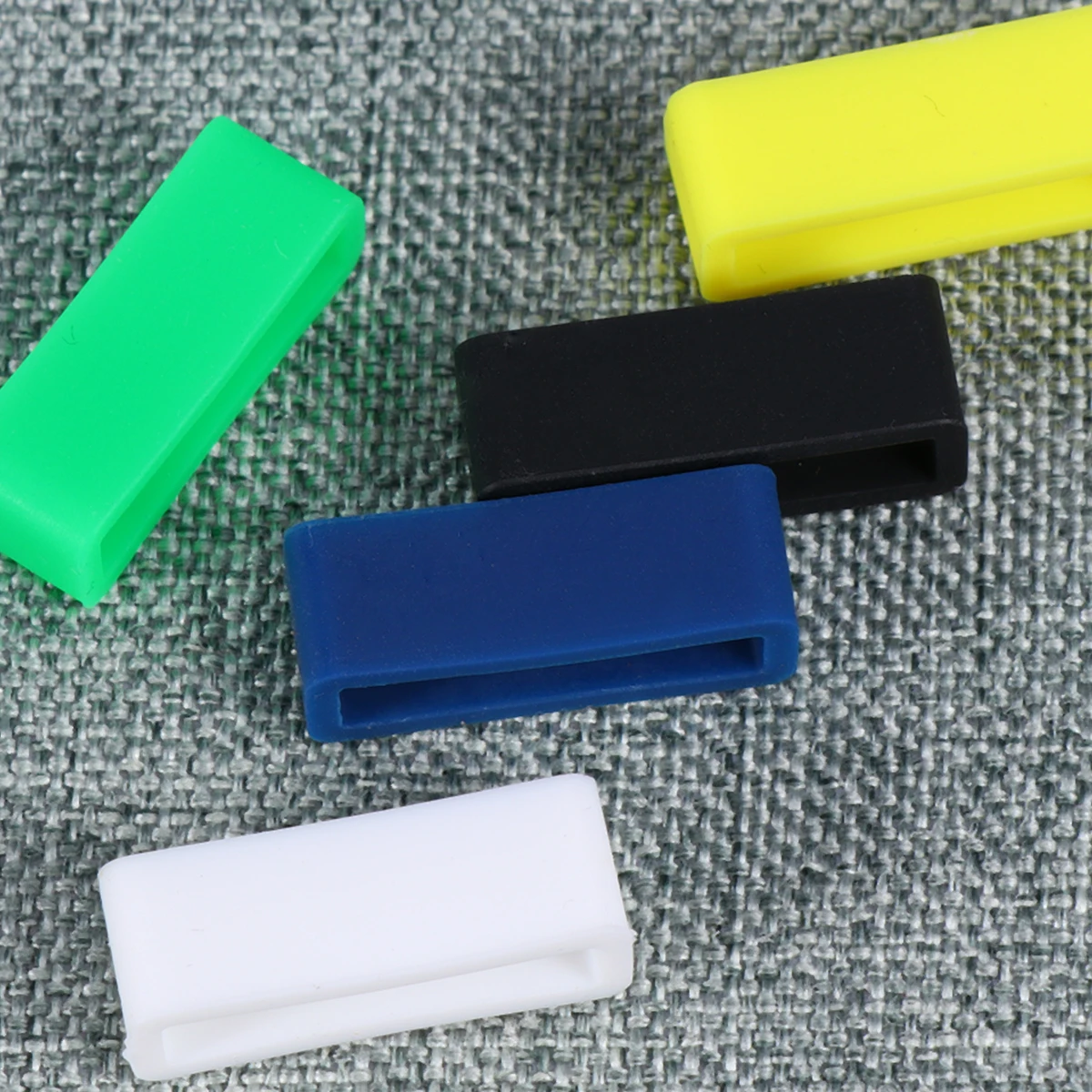 

10pcs Silicone Replacement Watch Band Loops Durable Rubber Strap Retaining Rings For Wristwatches Mixed Color 20Mm Watch