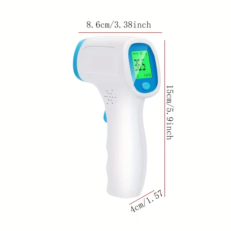 3 In1 Digital Touchless Forehead Thermometer for Adults And Youngsters, LCD Display with Fever Alarm And Memory Function