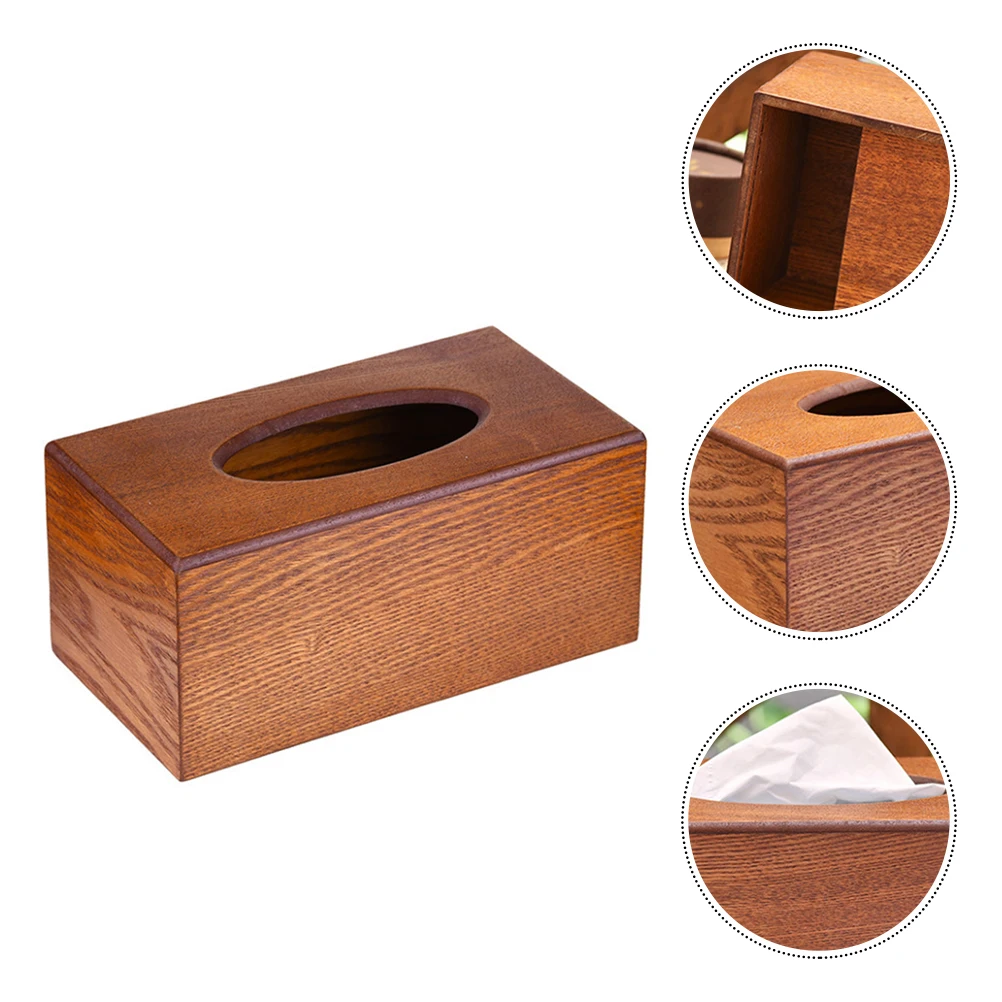 

Stylish Tissue Box Paper Holder for Car Home Bedroom Bathroom Practical Napkin Container Storage Trendy Brown Household