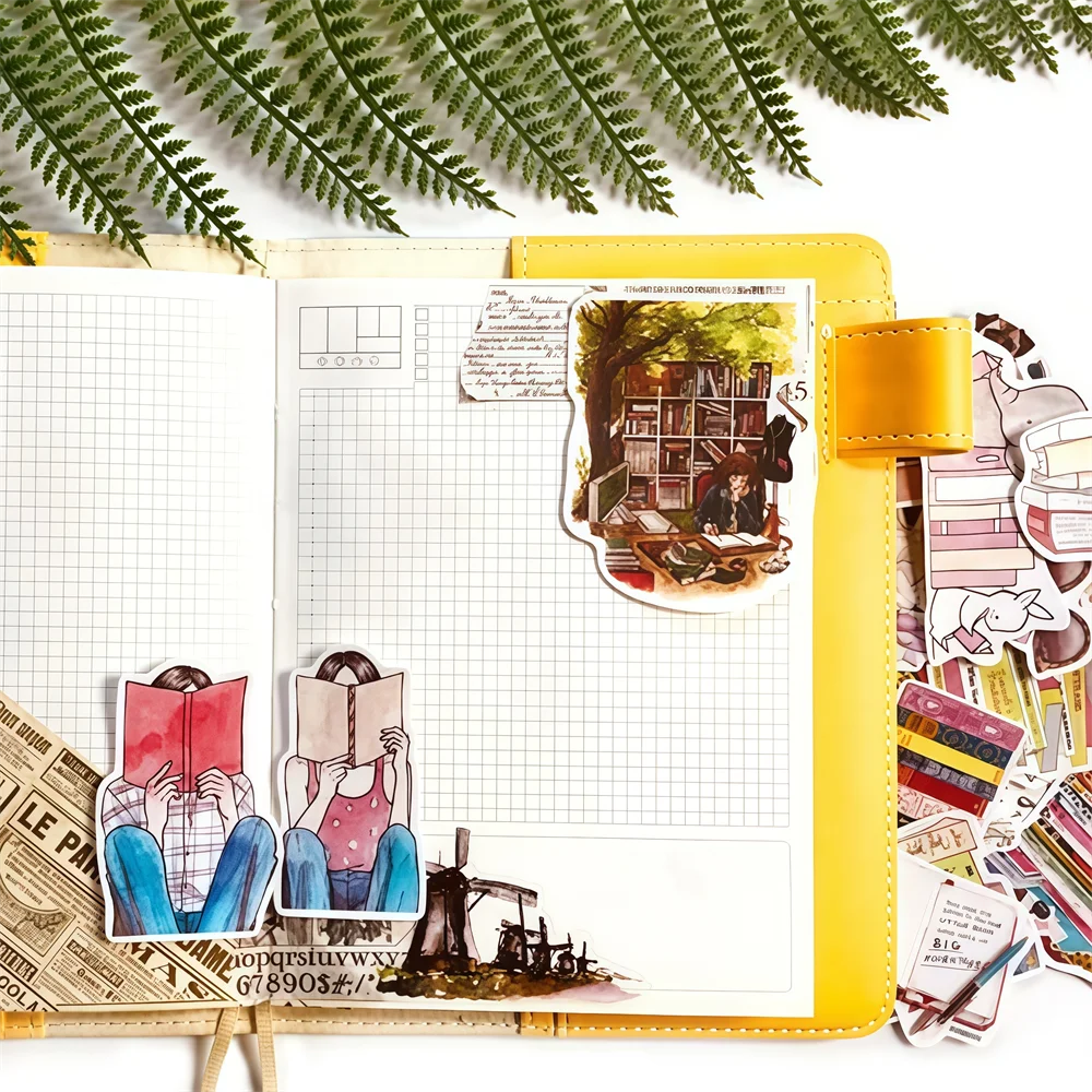 19-teiliges Mädchen-Buchset mit Aufklebern für Bastelarbeiten und Scrapbooking, Etiketten für Schüler, dekorative DIY-Aufkleber-Buchsammlung – Detail 4