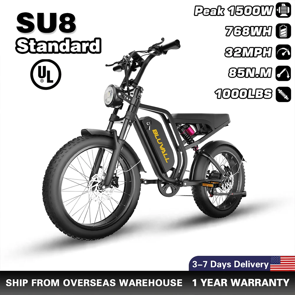 Commuting On Road Bike - Su8 Pack 1500W/2000W 85N.m/100N.m Motor Electric