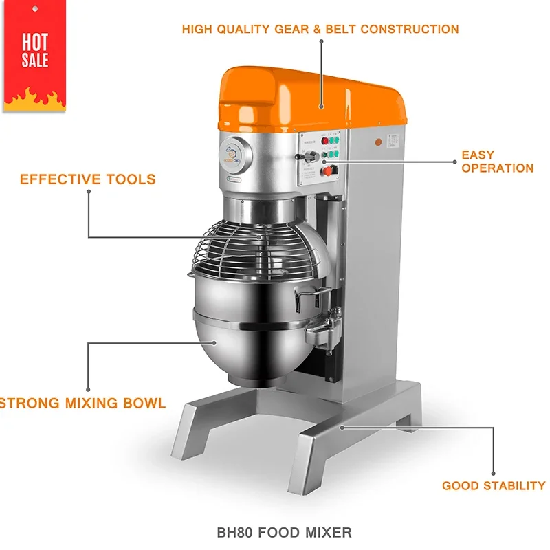 Premium 30kg 40kg Heavy Duty Commercial Stand Mixer Commercial Bakery Oven Price Bakery Planetary Mixer Bakery Mixer Machine