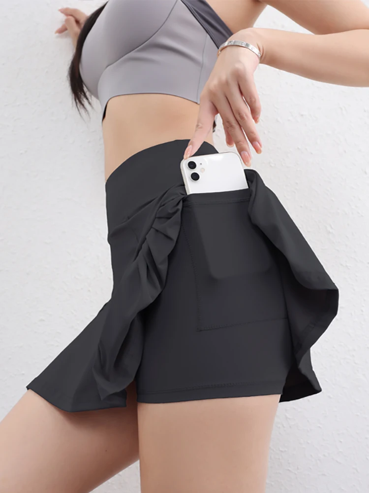 2024 Women Sport Skirt for Tennis Yoga Fitness Running High Waist Pleated Miniskirts