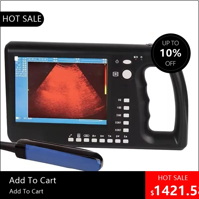 08170 Portable Veterinary Ultrasound Scanner for Animal Pregnancy Test Suitable for Cattle Sheep Horses - Vet Diag