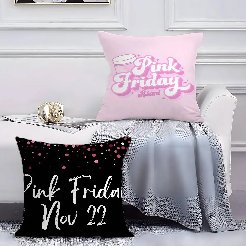 الجمعة) نيكي ميناج-المغني الوردي الجمعة كيس وسادة الراحة أريكة سرير حريري أنيق غير مرئية سستة مخصص الزخرفية ج #3